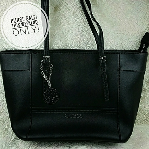 black handbag guess
